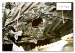 Figure DO12. Interior view showing extensive battering